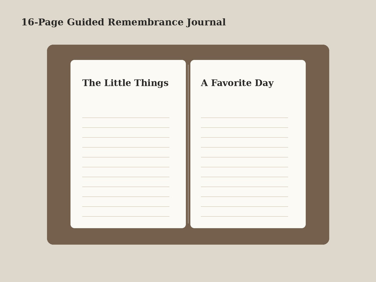 Dog remembrance journal memorial keepsake mockup