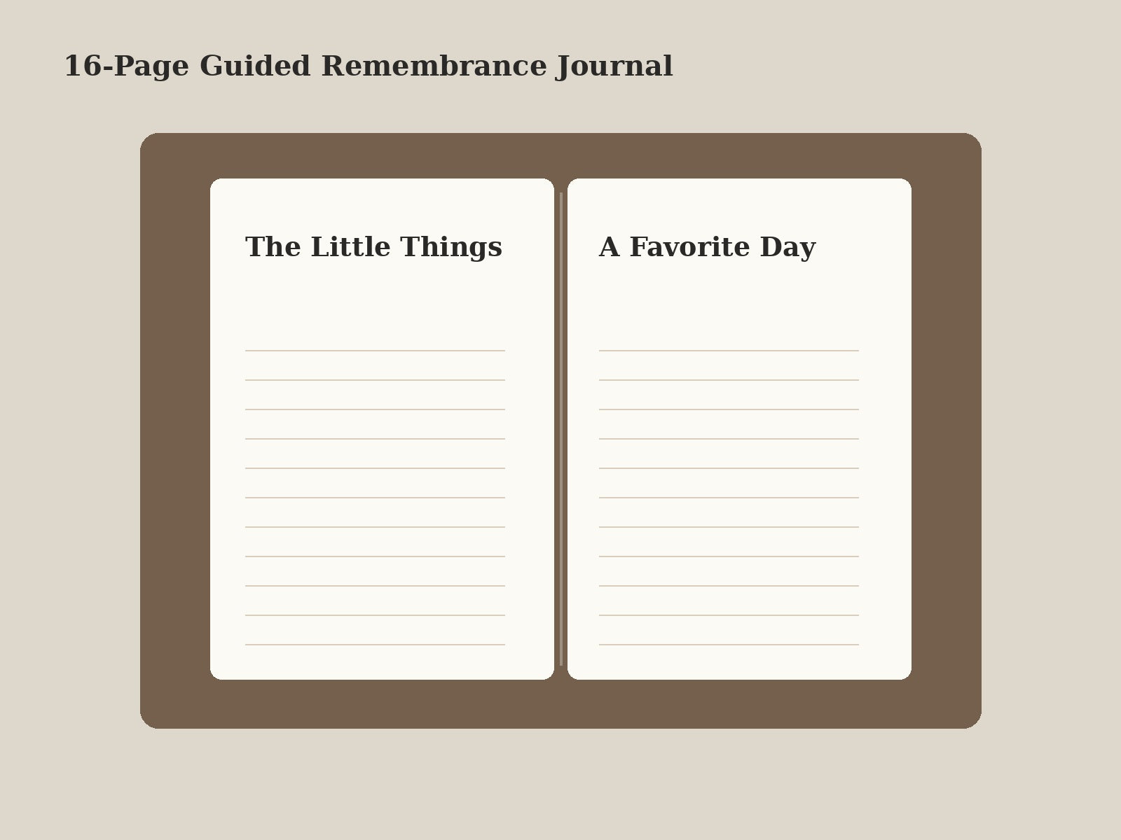 Dog remembrance journal memorial keepsake mockup